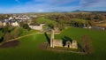 Aerial view. St Mary`s Abbey and Cathedral. Ferns. co Wexford. Ireland Royalty Free Stock Photo